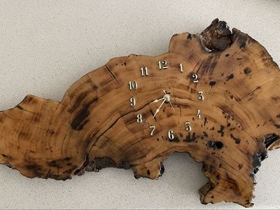 Burl Wood Clock