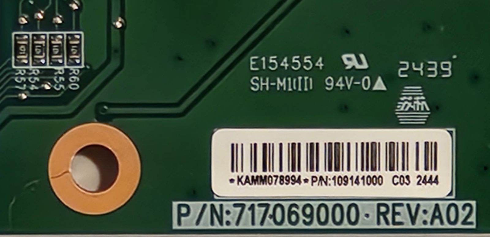 Credit Card Terminal Interface Board - E154554 SH-M1 94V-0 (ARM / XAC Chips)