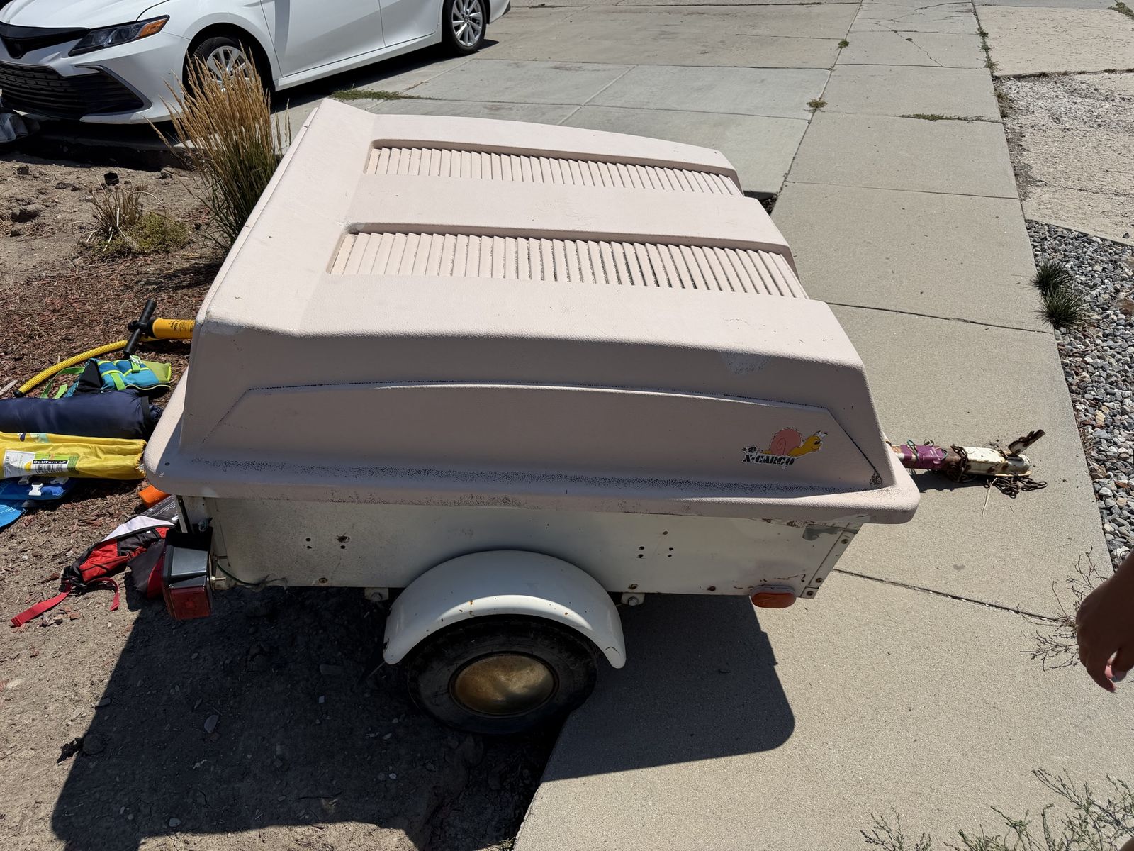 Easy-to-Tow Covered Cargo Trailer  Great for Smaller Vehicles