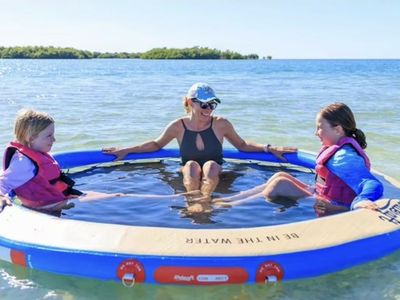 Watercraft 8' Round Inflatable Ring with Mesh Center - Floating Pool