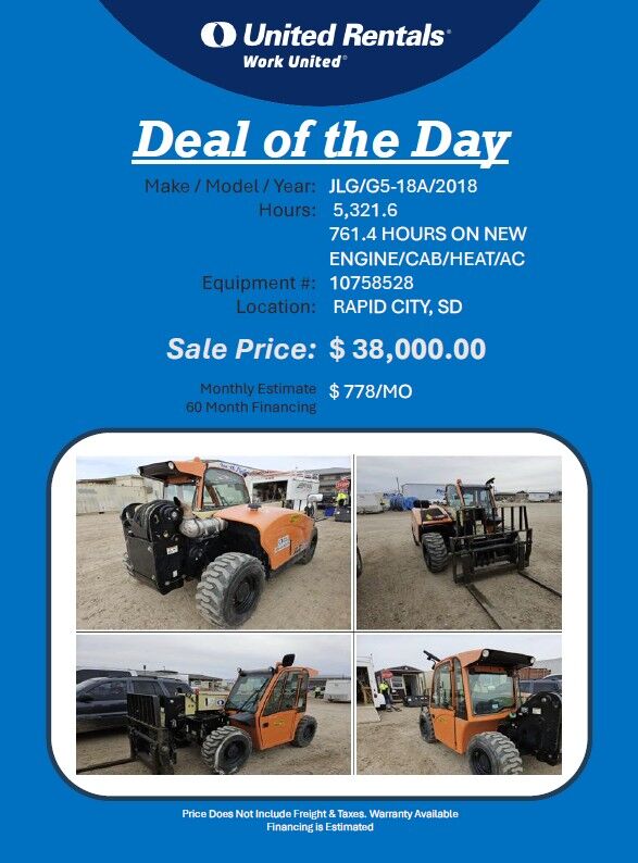 JLG 5518 reach forklift 2018