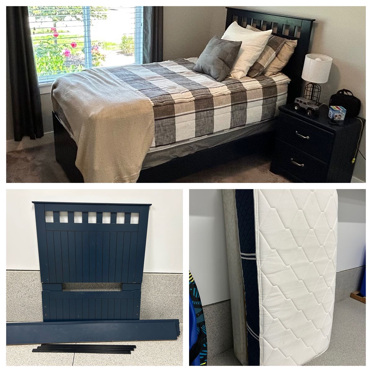 Boy's Twin Bed Frame + Mattress - Ashley Furniture