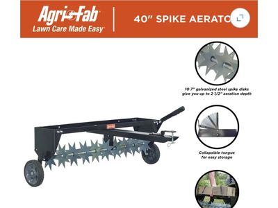 Agri Fab Pull Behind Spike Dethatcher ( new in box )