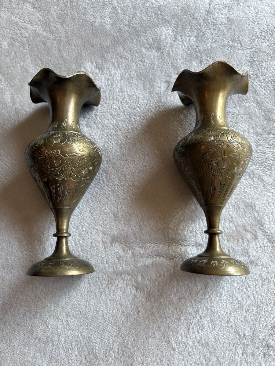Vintage Brass Vases