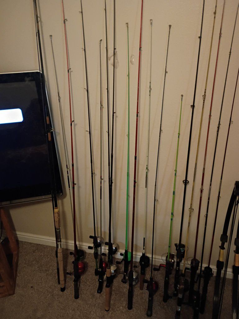 Fishing poles and Bows