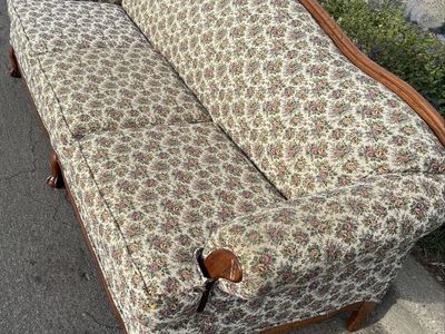 Vintage French Provincial Floral Tapestry Sofa- Need Gone ASAP