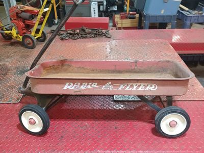 Vintage Radio Flyer wagon for restoration