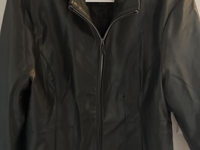 CK leather jacket