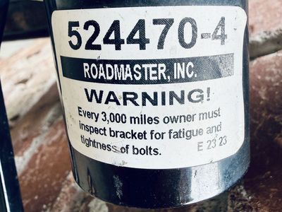 Roadmaster 524470-4 Tow Bar Bracket for RV and Flat Towing