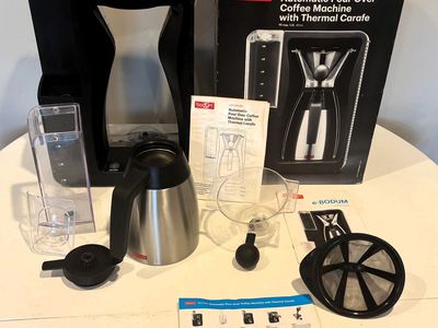 BODUM Bistro 10-Cup Automatic Pour Over Coffee Machine with Thermal Carafe 11001
