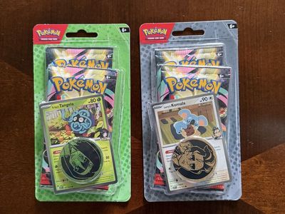 Pokémon TCG Mega Evolution Blister Pack Lot - Erika's Tangela & Larry's Komala