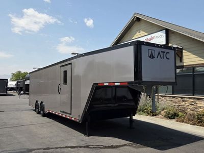 2026 ATC Trailers 8x36 8.5x36 ATC Rom 750G Gooseneck Enclosed Car Hauler Cargo New