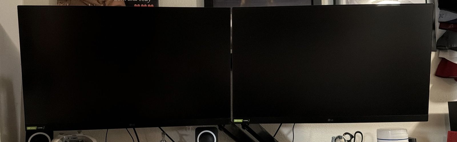 LG Dual Gaming Monitors with G-Sync