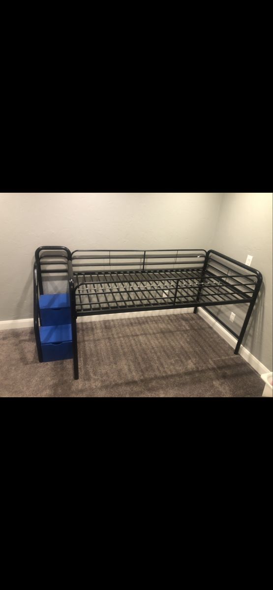 Twin loft, bed frame