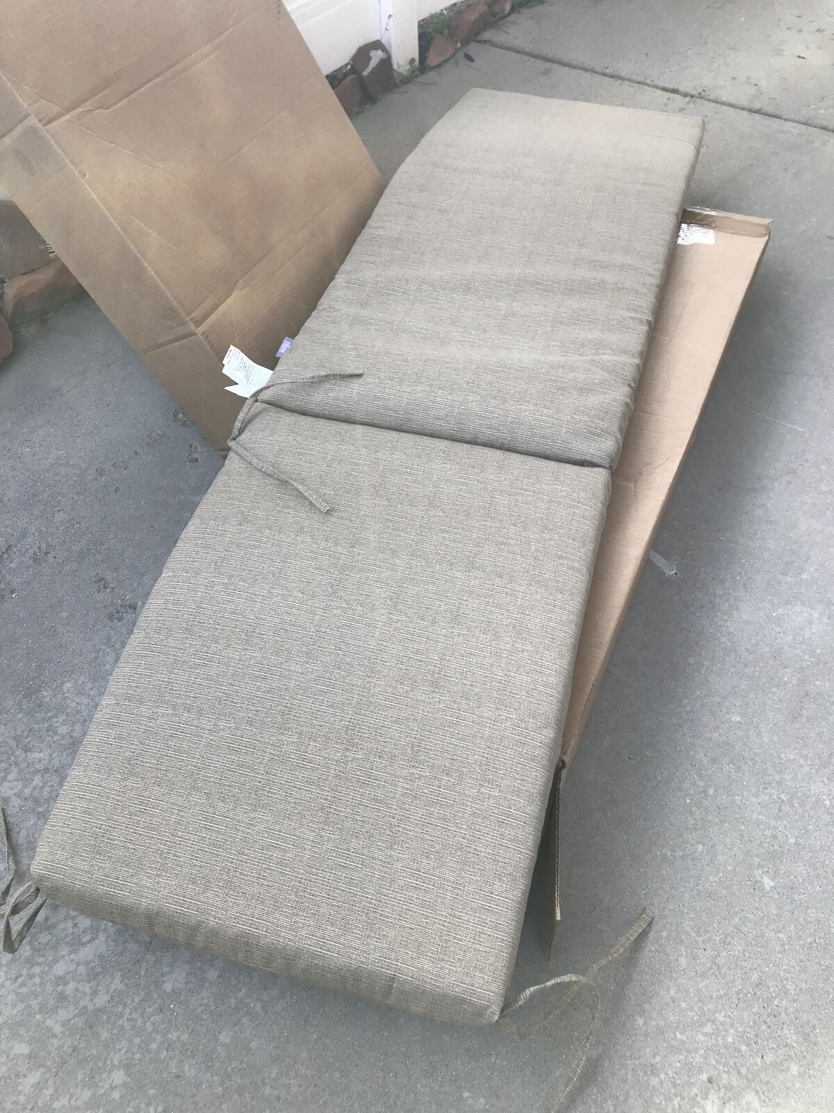 2 Brand new chaise lounge pad suntan bed pad outdoor chair pads new in box