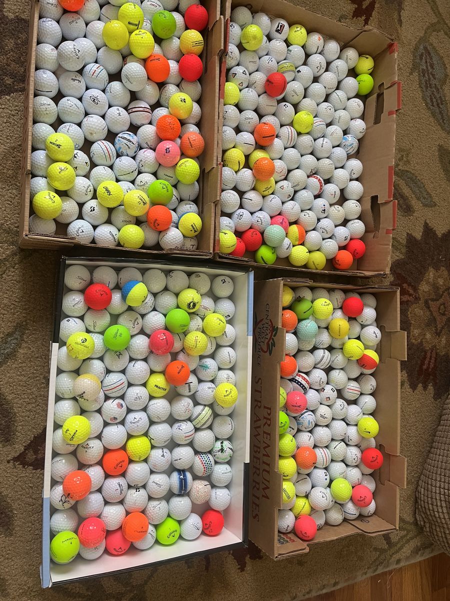 100 used golf balls