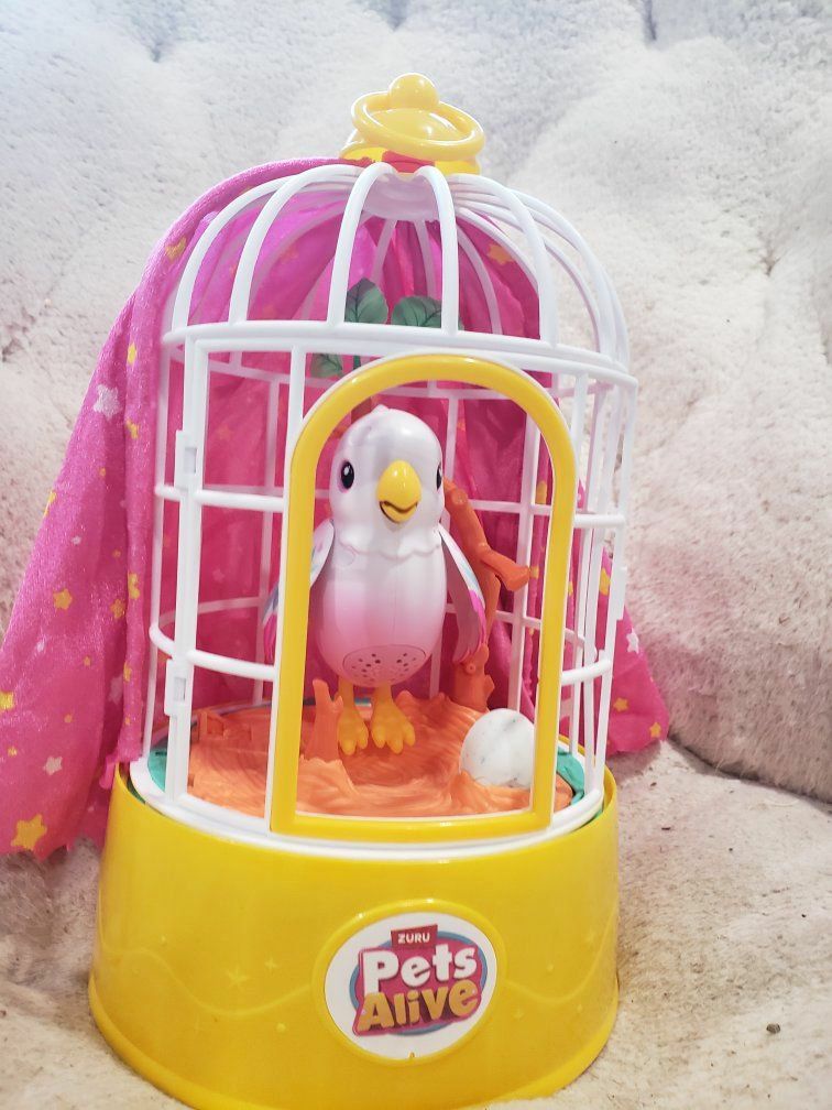 Assorted Kids Toy Lot - Zuru Pets Alive Bird, Barbie Extra Cases, Toy Horse & more