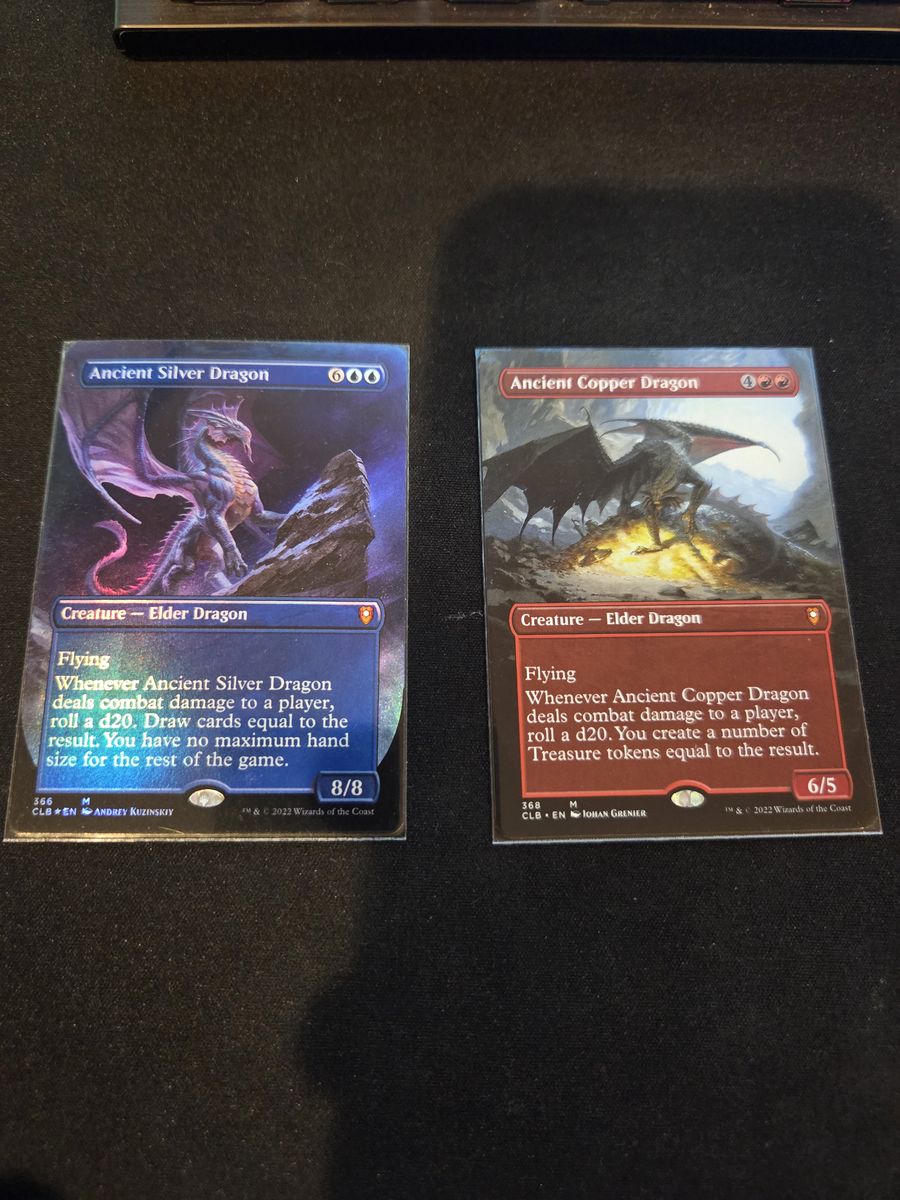 Ancient silver dragon & ancient copper dragon