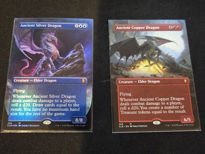 Ancient silver dragon & ancient copper dragon