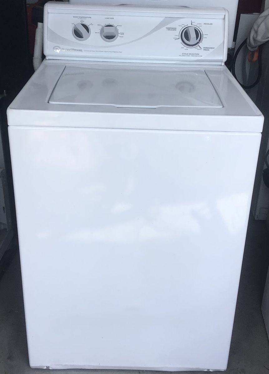 Speed Queen Top Load Washer - White, Commercial Heavy Duty, Super Capacity Plus, Stainless Steel Tub includes free delivery