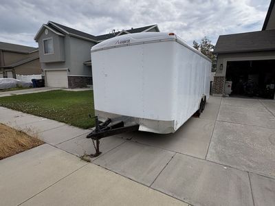 Mirage Enclosed Cargo Trailer - White Dual Axle