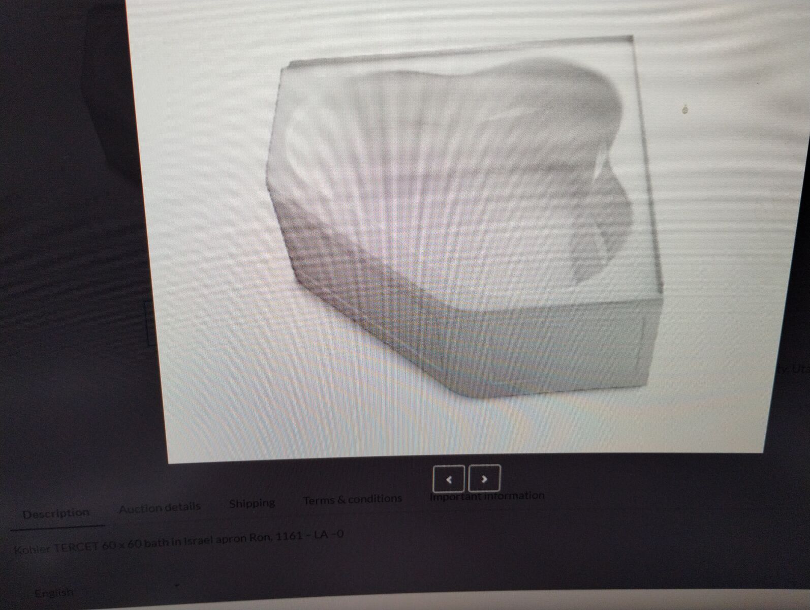 BRAND NEW SOAKER CORNER TUB 60X60