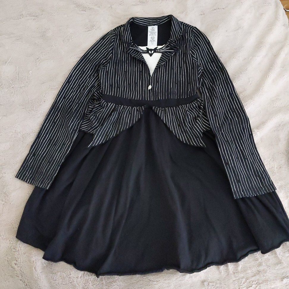 Jack Skellington Costume Dress Girls Size 13/14