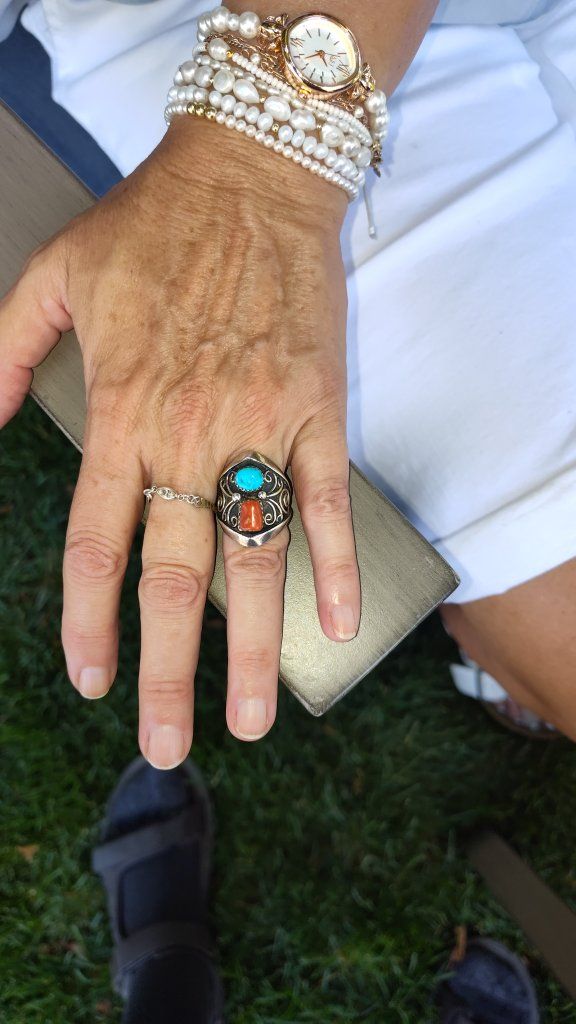 native American silver ring