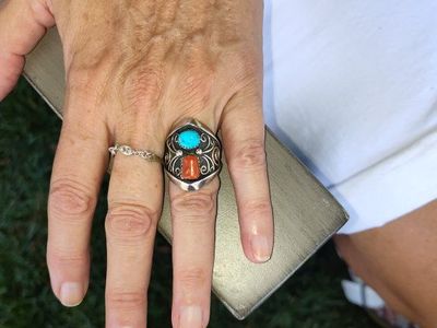 native American silver ring
