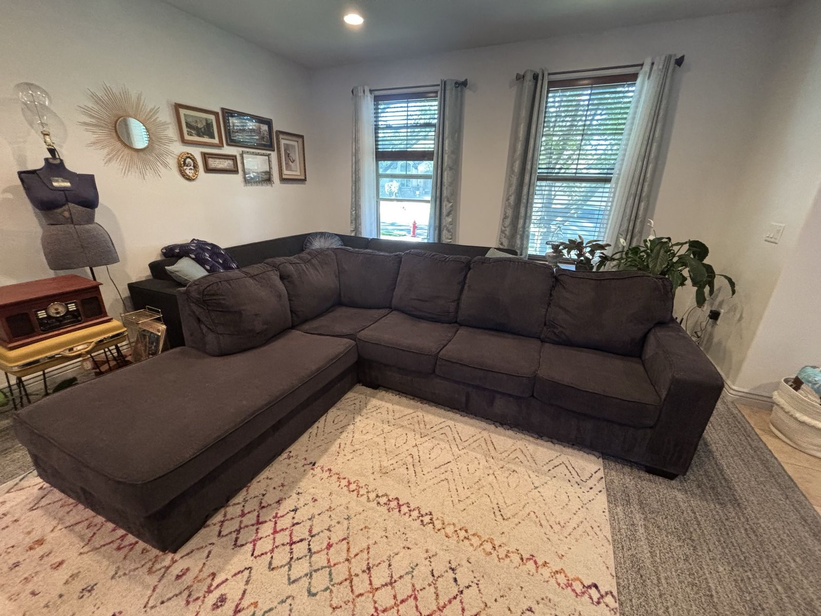 Dark grey sectional