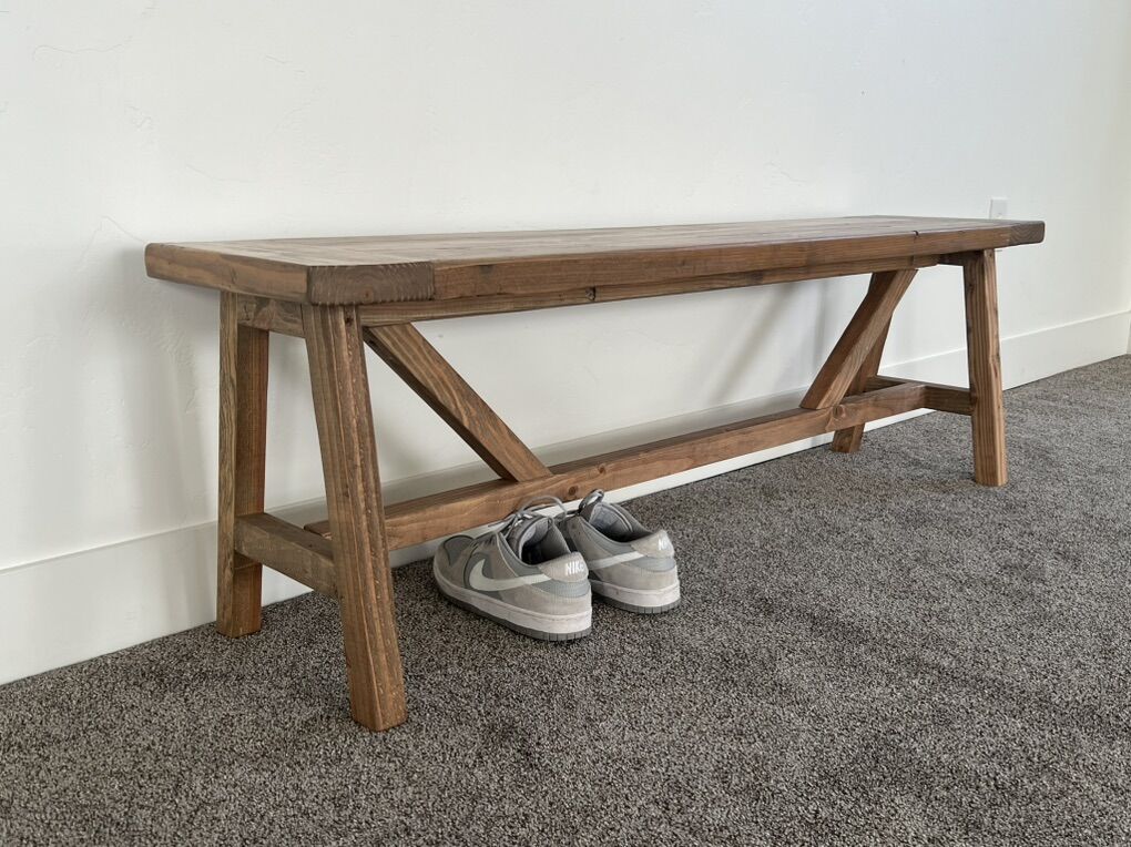 Rustic Wooden Bench