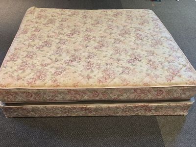 King-size Mattress, Box Spring, and Sturdy Metal Frame