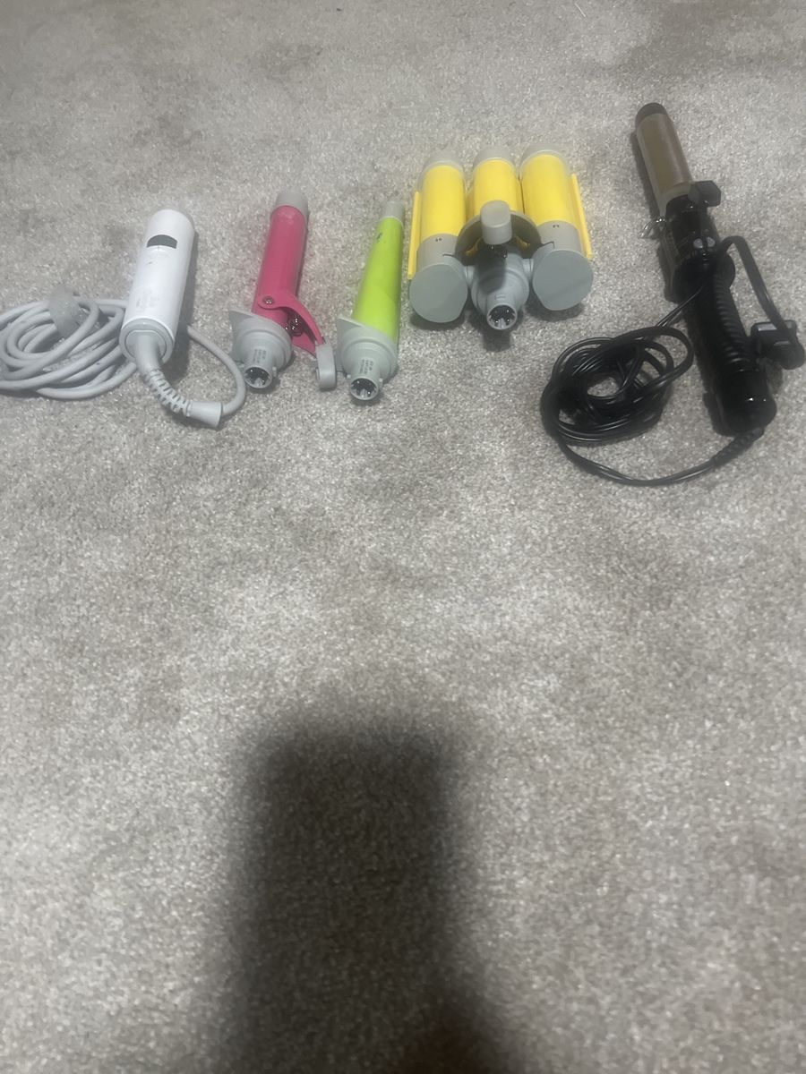 Style chemistry Hair Curler Set with Multiple Barrels and Conair curly - Used, excellent like new