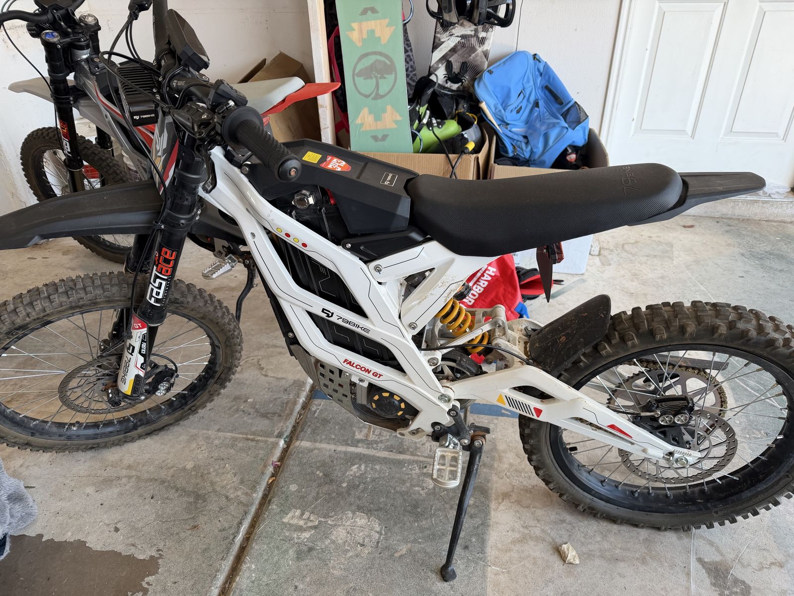 79Bike Falcon GT Electric Dirt Bike White Used Off-Road