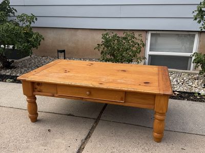 Small wood coffee table