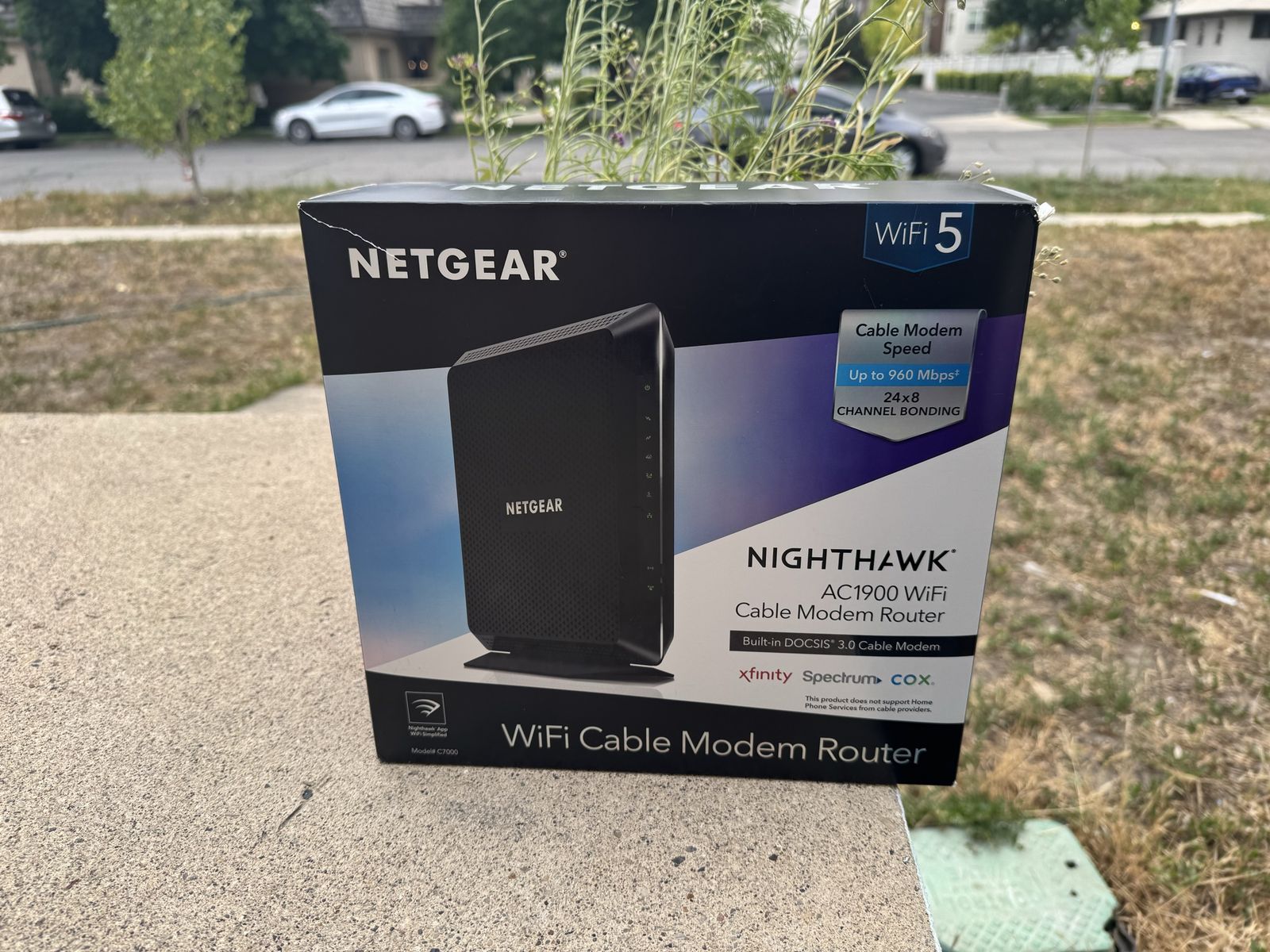 NETGEAR Nighthawk Modem Router Combo C7000 Up to 960Mbps AC1900 WiFi Speed