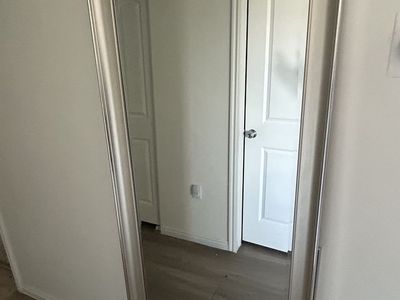 Large Silver Framed Full Length Wall Mirror - Excellent Condition, Ready to Hang or Lean
