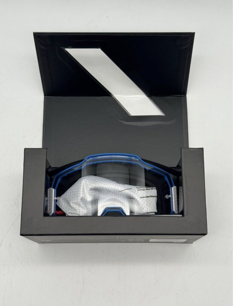 100% armega clear lens goggles