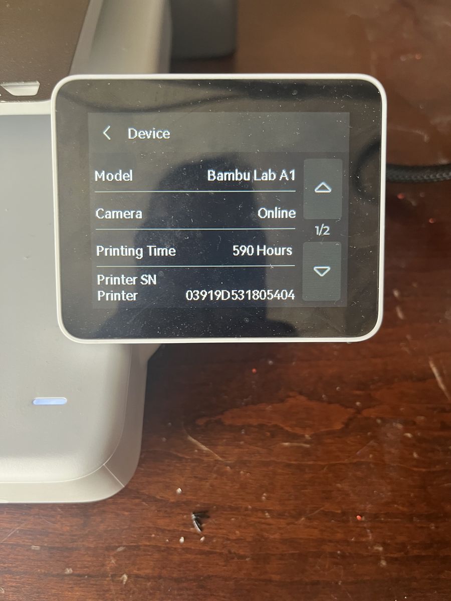 Bambu Lab A1 3D Printer with AMS Lite - 590 Printing Hours with 0.2 mm nozzle excellent condition