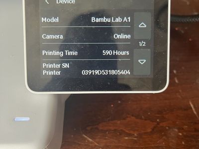 Bambu Lab A1 3D Printer with AMS Lite - 590 Printing Hours with 0.2 mm nozzle excellent condition
