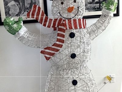 Adorable 6-foot LED twinkling snowman