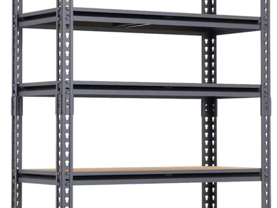 NEW SAMRELAX 5 Tier Storage Shelves, 60" H x 28" W x 12" D Metal Heavy Duty Adjustable