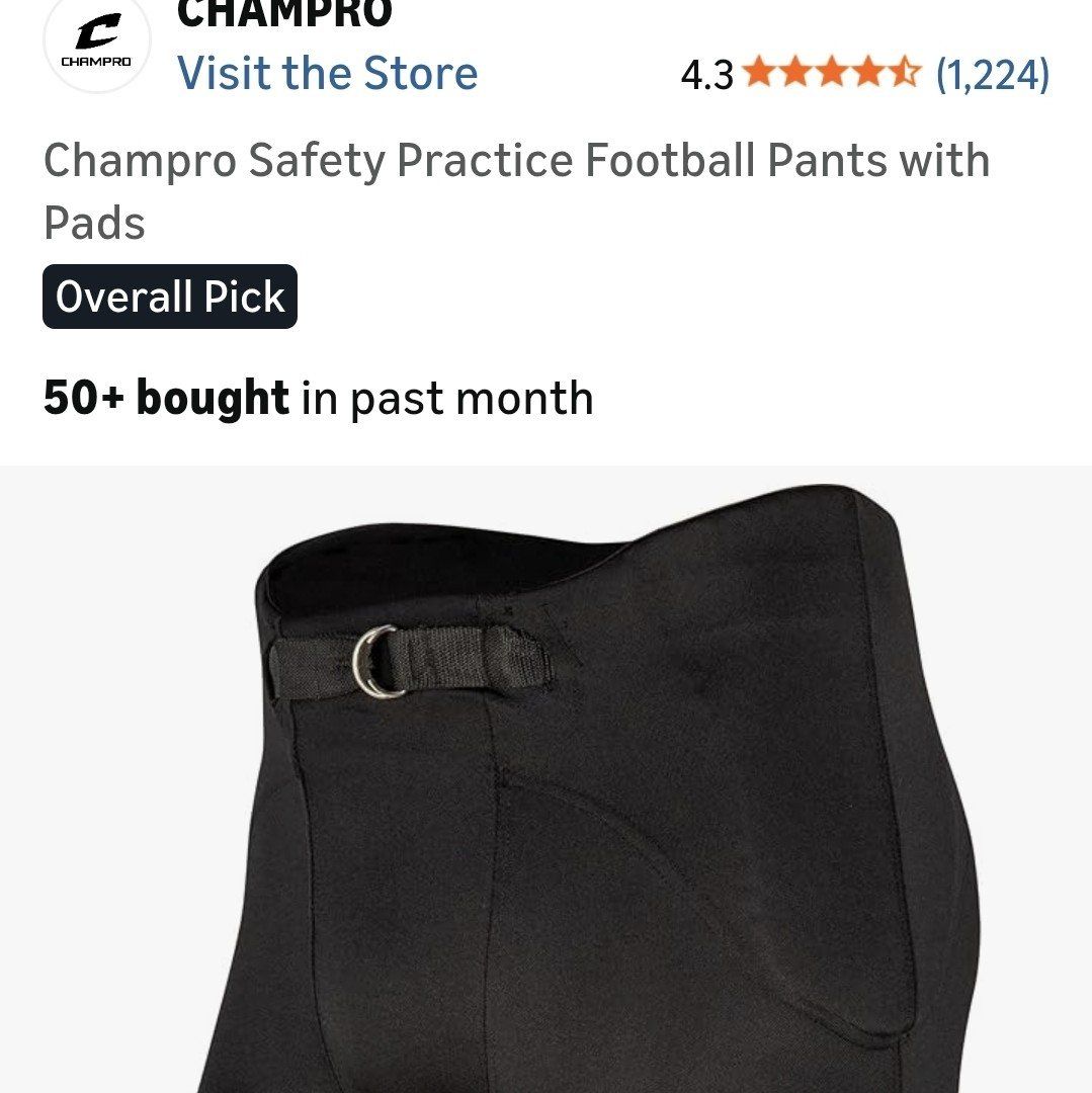 New padded football pants