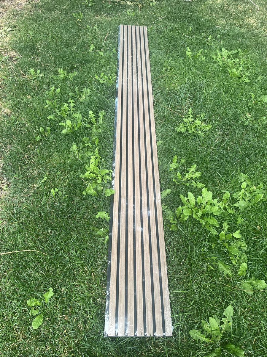 Seven 9ft Wood Slat Acoustic Wall Panels