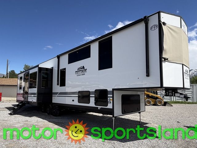 2026 Forest River Cedar Creek 412FWC Rear Entertainment Outdoor Kitchen