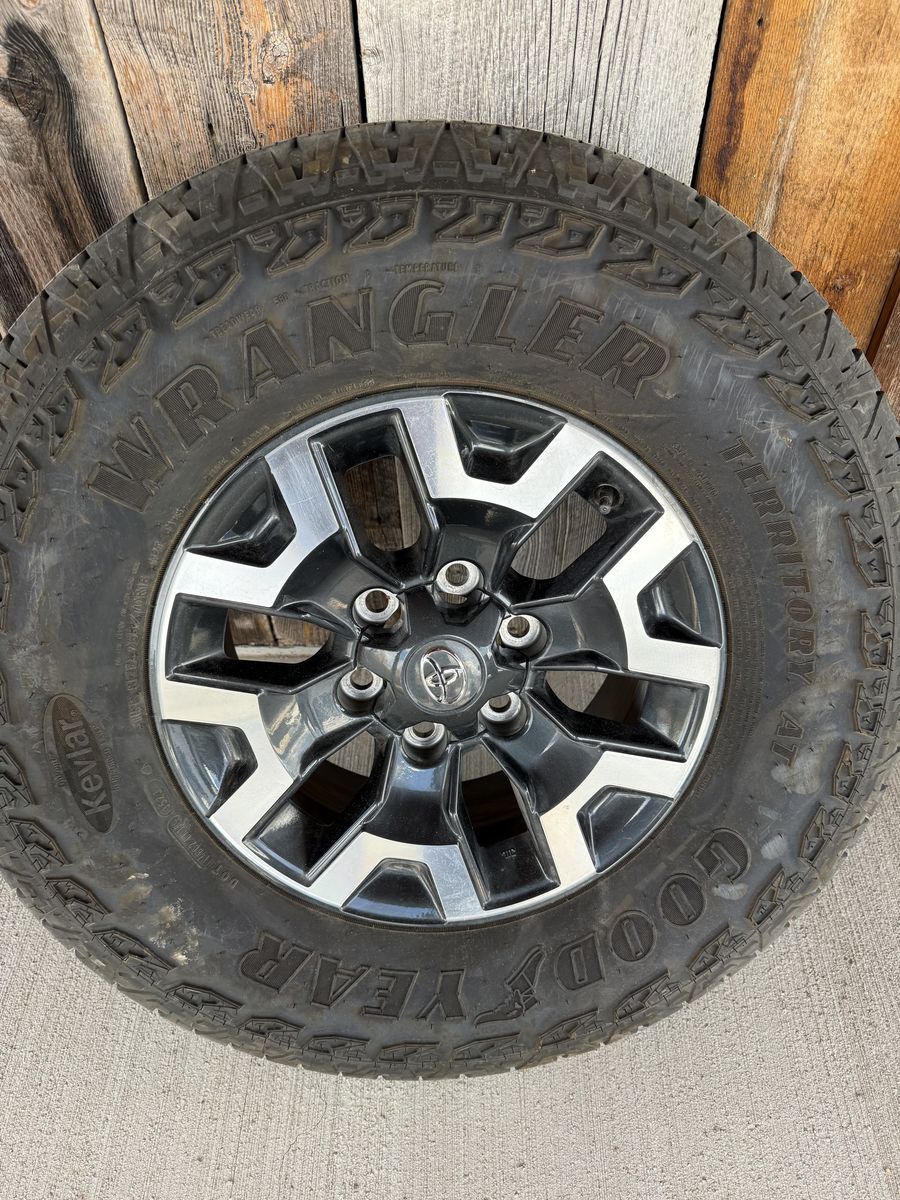 Four 2023 Toyota Tacoma Wheels and Tires