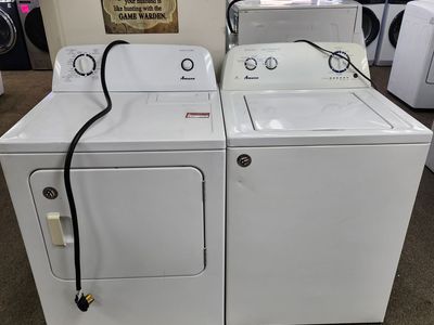GREAT AMANA TOPLOAD WASHER AND ELECTRIC DRYER SET! W-WARRANTY