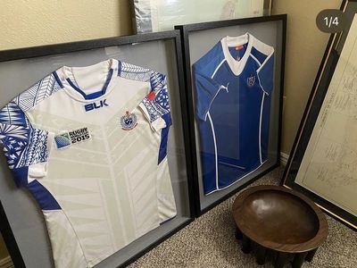 Framed MANU SAMOA Jerseys/ Samoan Rugby