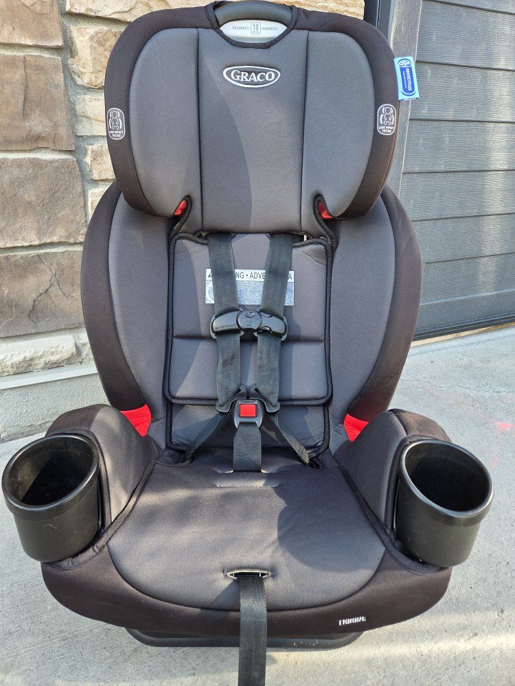 Graco Triride 3-in-1 Convertible Carseat, Highback Booster, Forward & Rear Facing