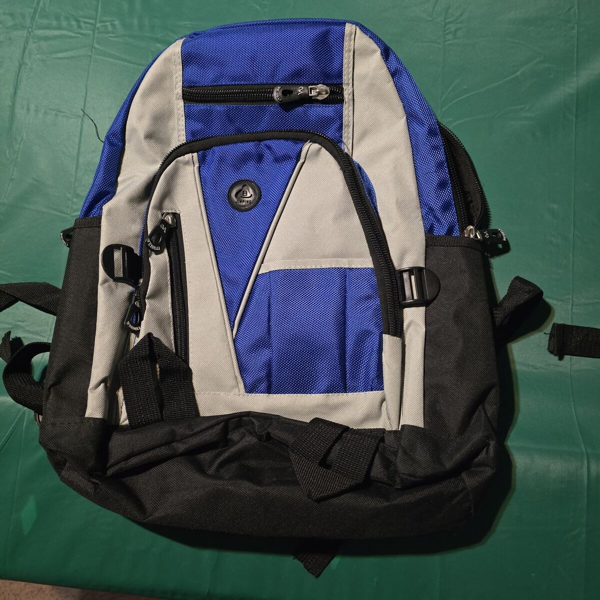 blue backpack